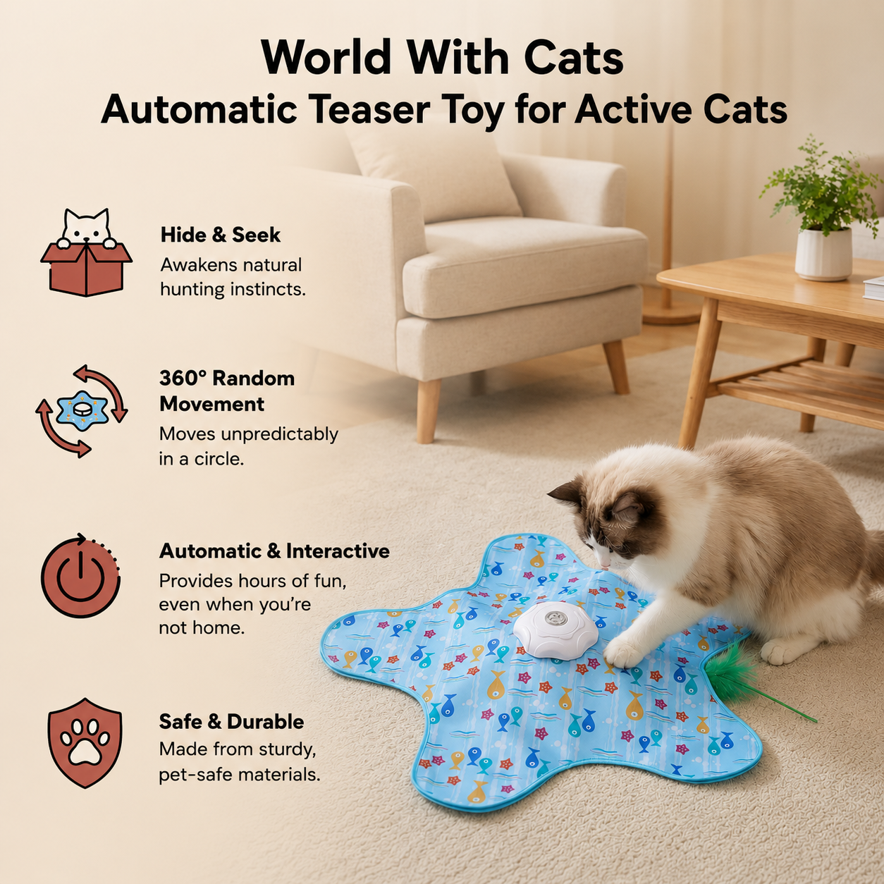Automatic Cat Teaser Toy