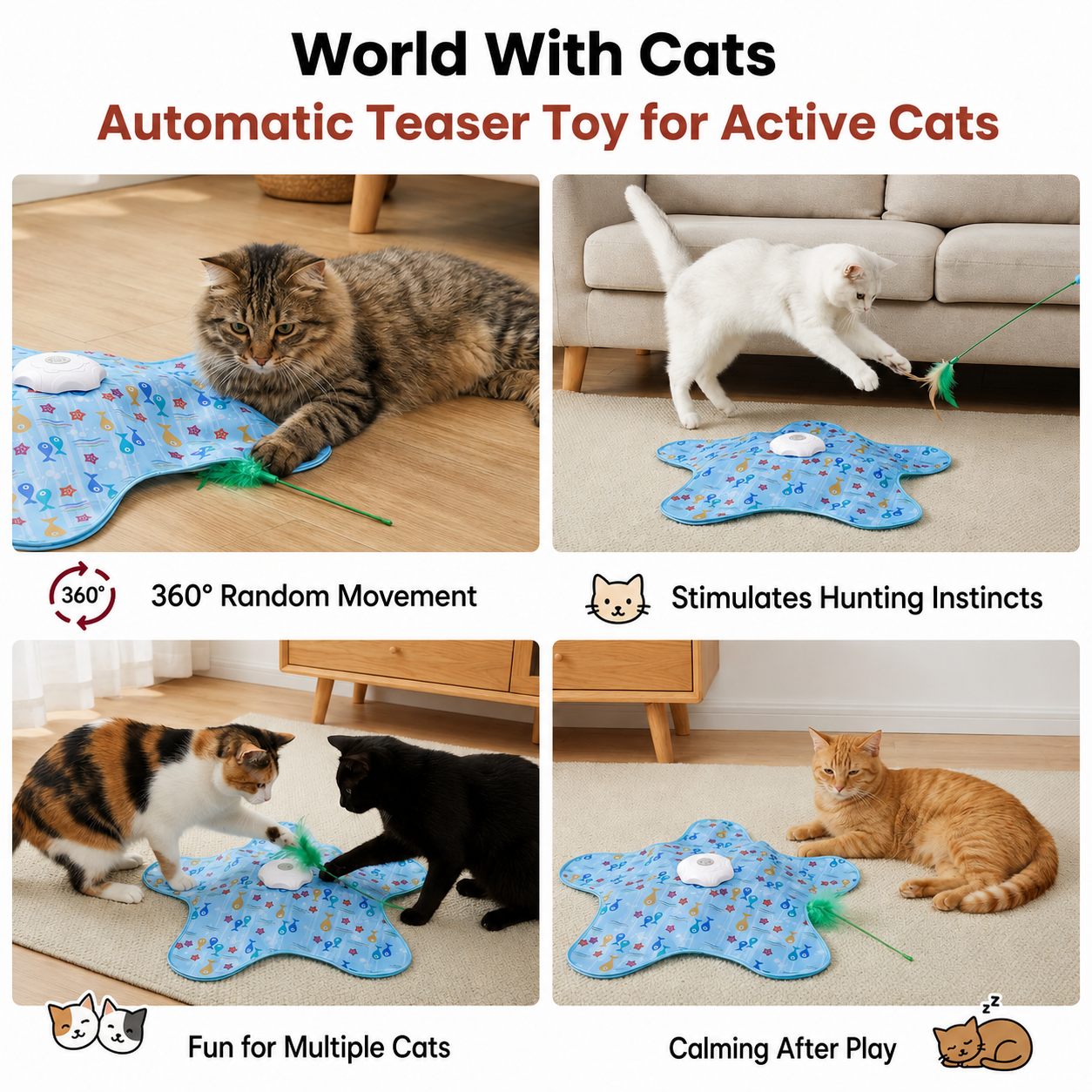 Automatic Cat Teaser Toy